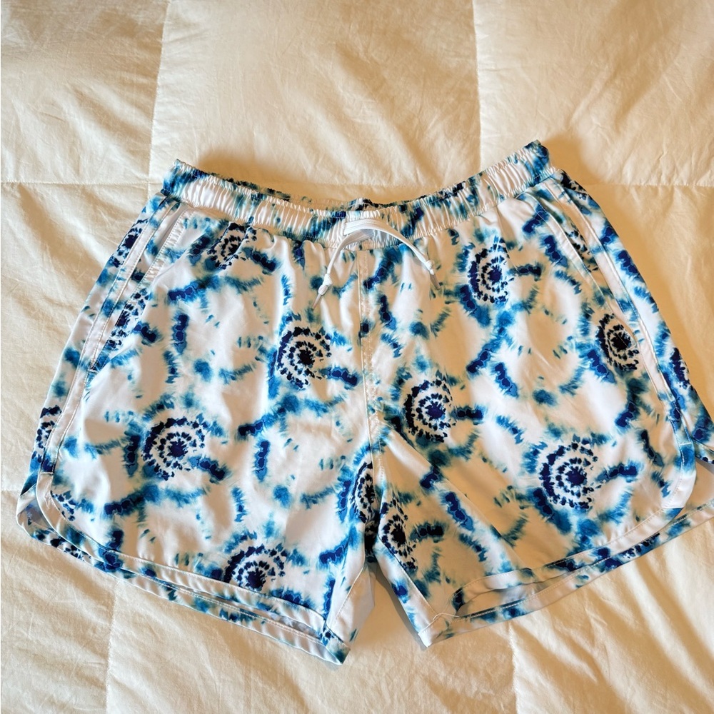 Tie-Dye men’s swim trunks —Kortni Jeane